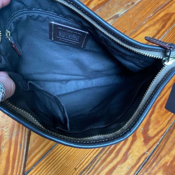 Coach Crossbody Beige/Brown Signature Canvas Leather File Messenger Bag, MP $469 - Picture 8 of 12